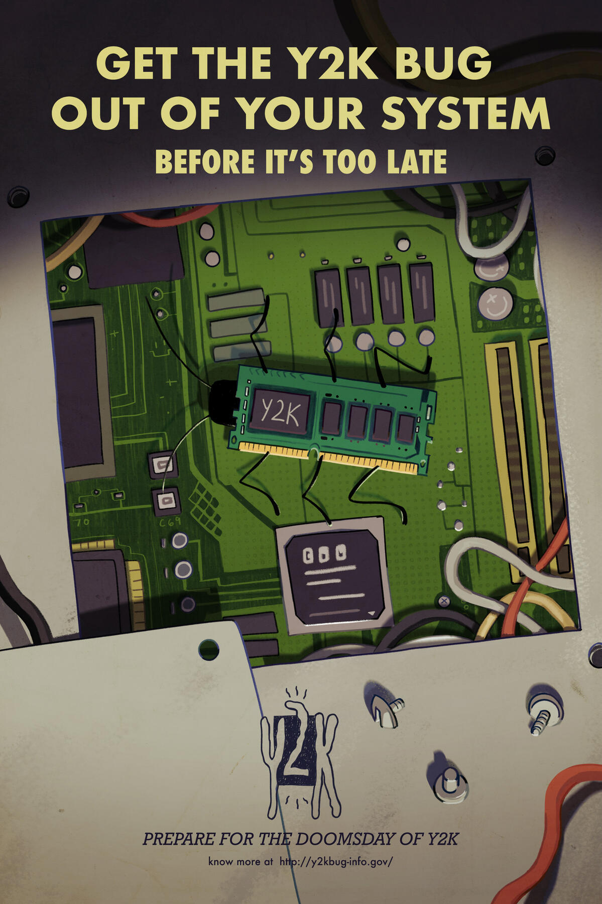 Y2K Bug PSA Poster